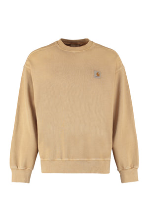 Cotton crew-neck sweatshirt-0